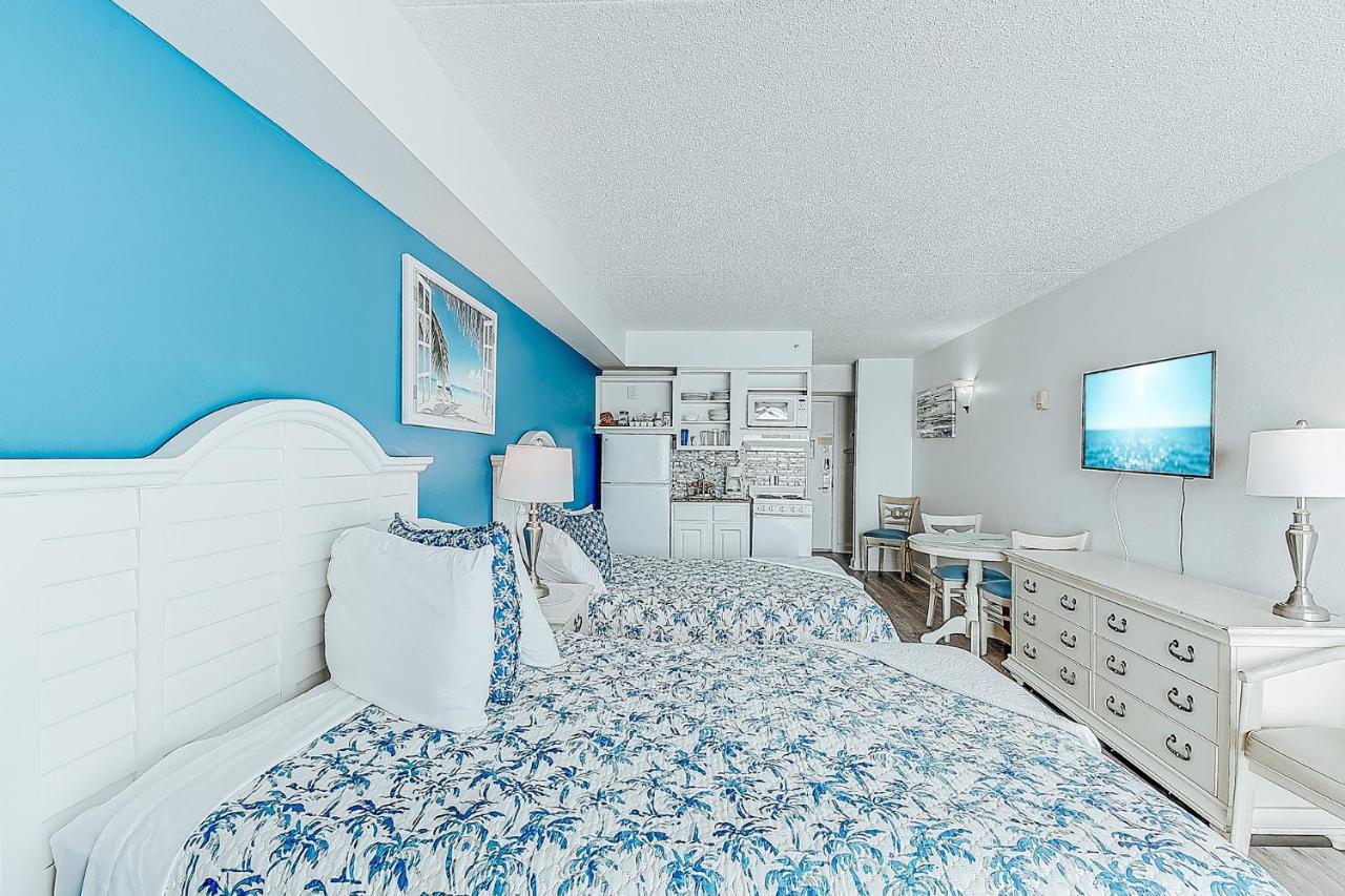 Ocean Front Comfy Condo W/Kitchen, Sleeps 4, Snowbird Paradise เมอร์เทิลบีช ภายนอก รูปภาพ